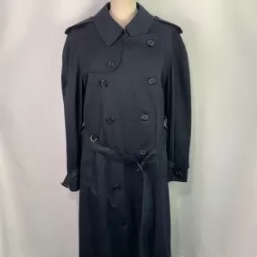 Burberry VTG Navy Lined Trench Coat