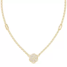 Haven Sparkling & Powerful Pavé Daisy Necklace