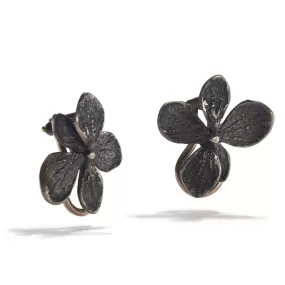 Hydrangea Clip Earrings