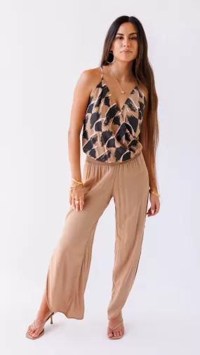 Lanis Top / Petal Brown