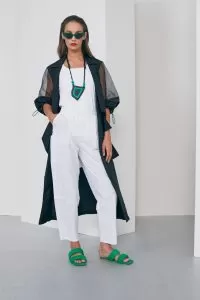 Naya White Side Pocket Trousers