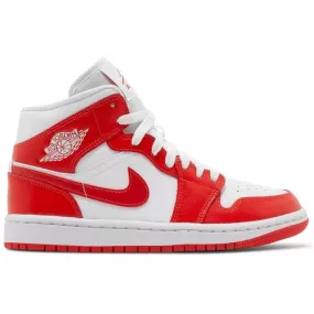 Nike Wmns Air Jordan 1 Mid 'Habanero Red'