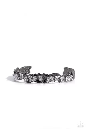 Paparazzi Enticingly Icy Black Bracelet